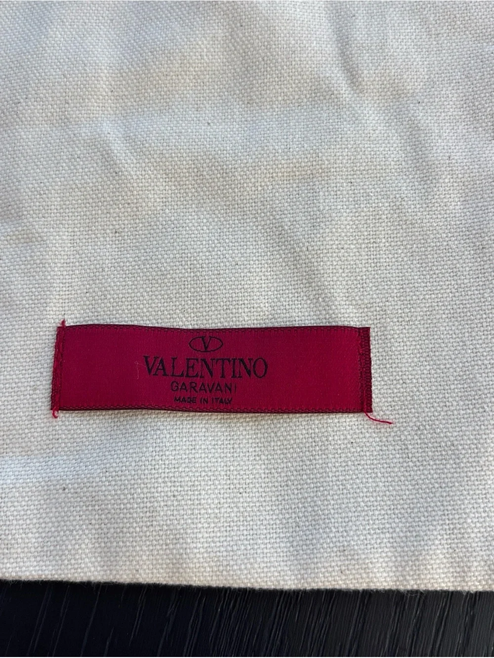 Valentino Garavani Dustbag NEW Authentic beige linen made in Italy